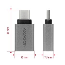 AXAGON RUCM-AFA adapter USB-C -> USB-A ALU