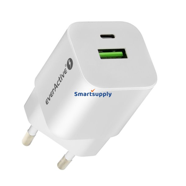 LADER USB/USB-C QC3.0 30W HVID