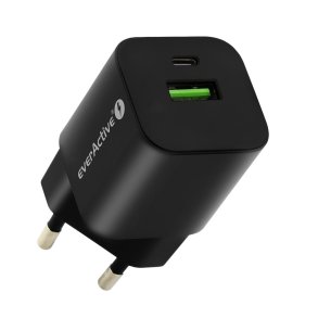 CHARGER USB/USB-C QC3.0 30W SORT