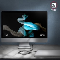 AXAGON BUCM432-CM10AB kabel USB-C-USB-C, USB4.