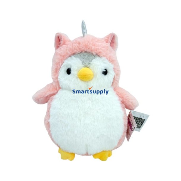 Mascot Roman pingvin pink 20 cm