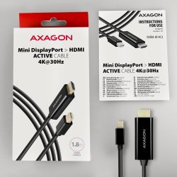AXAGON RVDM-HI14C2 kabel 1.8m MiniDP til HDMI 4