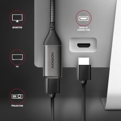 AXAGON RVC-HI2M, USB-C til HDMI 2.0 adapter 4K