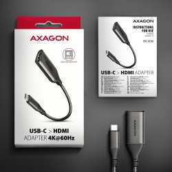 AXAGON RVC-HI2M, USB-C til HDMI 2.0 adapter 4K