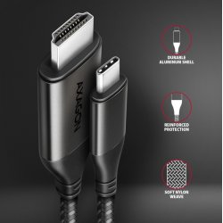 AXAGON RVC-HI2MC USB-C til HDMI 2.0 adapter 4K