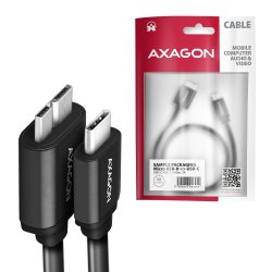 AXAGON BUMM3-CM10AB kabel USB Micro-B USB-