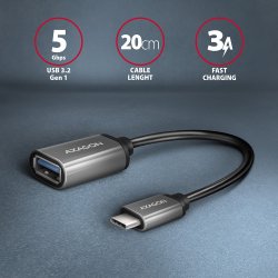 AXAGON RUCM-AFAC kabeladapter USB-C -> USB-A