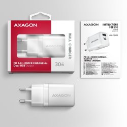 AXAGON ACU-PQ30W PD&QC v�goplader 30W hvid