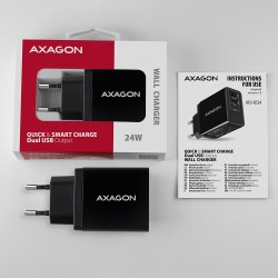 AXAGON ACU-QS24 v�goplader Smart 5V 1,2A + 1