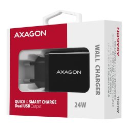 AXAGON ACU-QS24 v�goplader Smart 5V 1,2A + 1