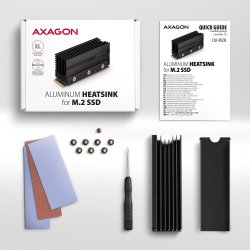 AXAGON CLR-M2XL passiv ALU k�ler M.2 36mm h