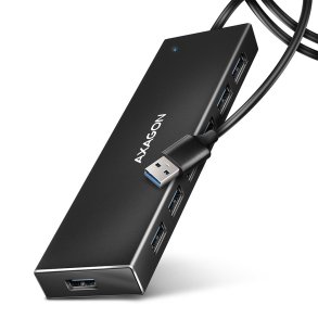 AXAGON HUE-F7A, HUB 7-port USB 3.2 Gen 1 ALU