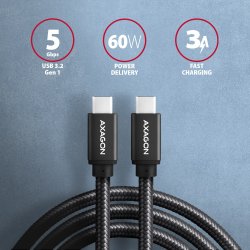 AXAGON BUCM3-CM15AB kabel USB-C USB-C, 1.5