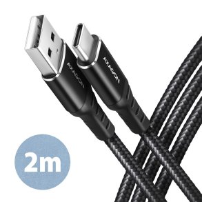 AXAGON BUCM-AM20AB kabel USB-C USB-A, 2m