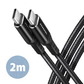 AXAGON BUCM-CM20AB kabel USB-C USB-C 2.0m