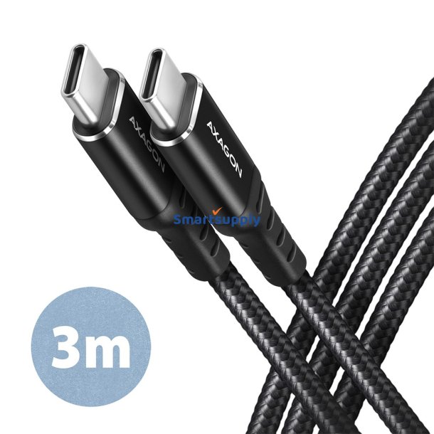 AXAGON BUCM-CM30AB kabel USB-C USB-C 3.0m