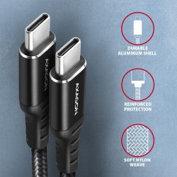 AXAGON BUCM-CM30AB kabel USB-C USB-C 3.0m