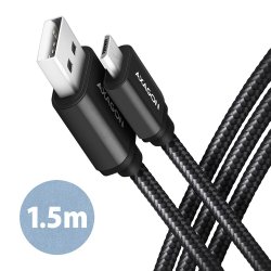 AXAGON BUMM-AM15AB kabel MicroUSB USB-A 1.