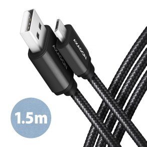 AXAGON BUMM-AM15AB kabel MicroUSB USB-A 1.