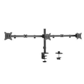Justerbart skrivebord 3-sk�rm monteringsarm (rotere, vippe, dreje), 17 inches - 27 inches, op til 7 kg