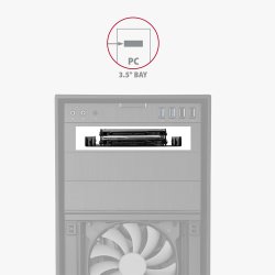RHD-225 adapter metal 2x 2.5 til 3.5