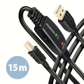 AXAGON ADR-215B USB 2.0 A-M -> B-M aktiv 15m kabel