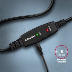 AXAGON ADR-215B USB 2.0 A-M -> B-M aktiv 15m kabel