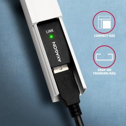 AXAGON ADR-215 USB 2.0 A-M -> A-F aktiv 15m kabel