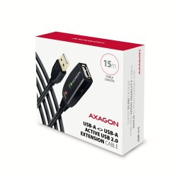 AXAGON ADR-215 USB 2.0 A-M -> A-F aktiv 15m kabel