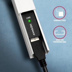 AXAGON ADR-210 USB 2.0 A-M -> A-F akt 10m kabel