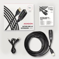AXAGON ADR-210 USB 2.0 A-M -> A-F akt 10m kabel