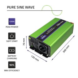 Ren Sinus B�lge Inverter Monolith, 600W, 1200W