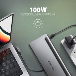 AXAGON HMC-4KX3 3x USB-A/2xHDMI/DP/GLAN/SD/PD