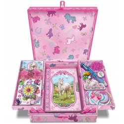 Pecoware S�t i en kasse med hylder - Enhorninger