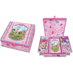 Pecoware S�t i en kasse med hylder - Enhorninger