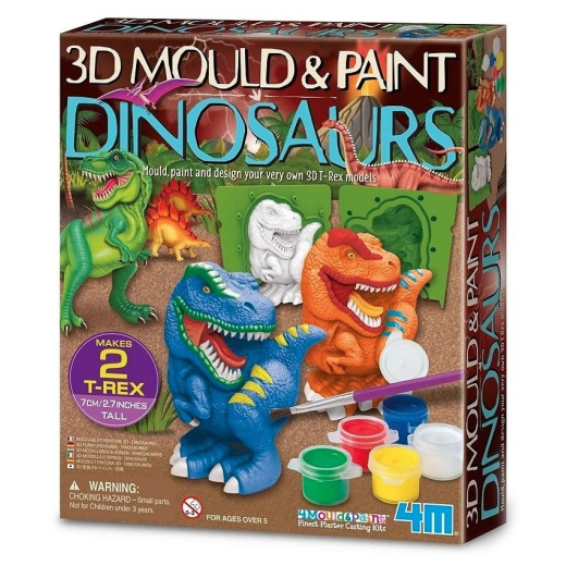 Kreativt s�t Form &amp; Mal - Dinosaur