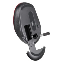 Tr�dl�s mus stille klik AURIS MB-027 800/1200/1600 DPI r�d