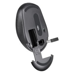 Tr�dl�s mus stille klik AURIS MB-027 800/1200/1600DPI gr�