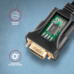 ADS-1PQN Adapter FTDI USB 2.0 > RS-232 seriell