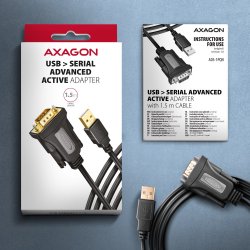 ADS-1PQN Adapter FTDI USB 2.0 > RS-232 seriell
