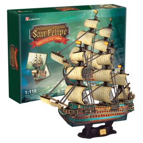 PUZZLE 3D Sejlskib Den Spanske Armada San Felipe