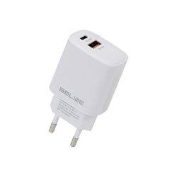 Lader 30W USB-C + USB-A, hvid