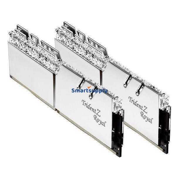 PC hukommelse DDR4 32GB (2x16GB) Trident Royal RGB 3600MHz CL18 XMP2 s�lv