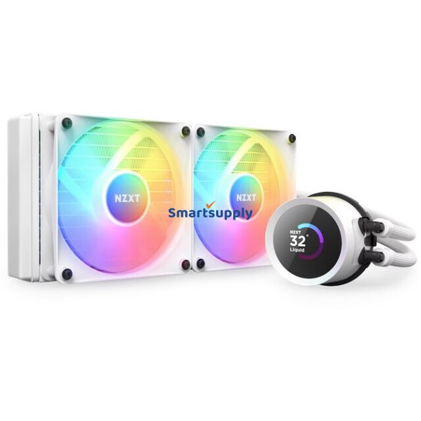 CPU Vandk�ling Kraken 240 RGB LCD hvid