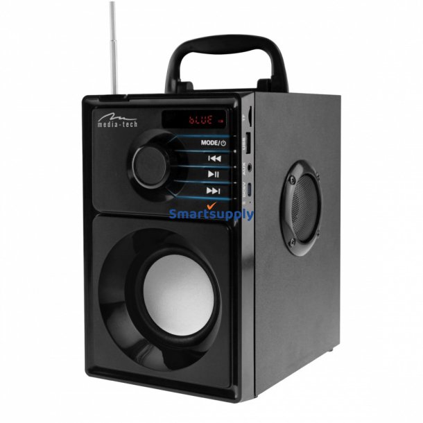 Bluetooth H�jtaler Boombox MT3179 15W USB-C s�lv