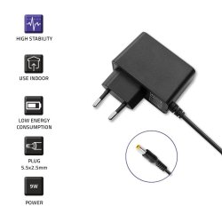 Stikstr�msforsyning 9W 9V, 1A, 5.5x2.5