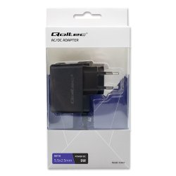 Stikstr�msforsyning 9W 9V, 1A, 5.5x2.5