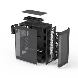 PC kabinet I4 ATX Mid Tower 6 bl�sere