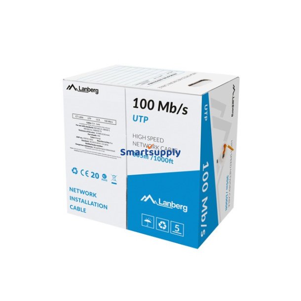 Kabel LAN UTP 100Mb/s 305m wire cca orange