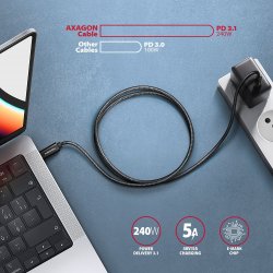 BUCM2-CM10AB kabel 240W USB-C USB-C, 1.0m 5